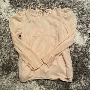 Lauren Conrad Baby Pink Puffed Sleeved Blouse!💗☺️